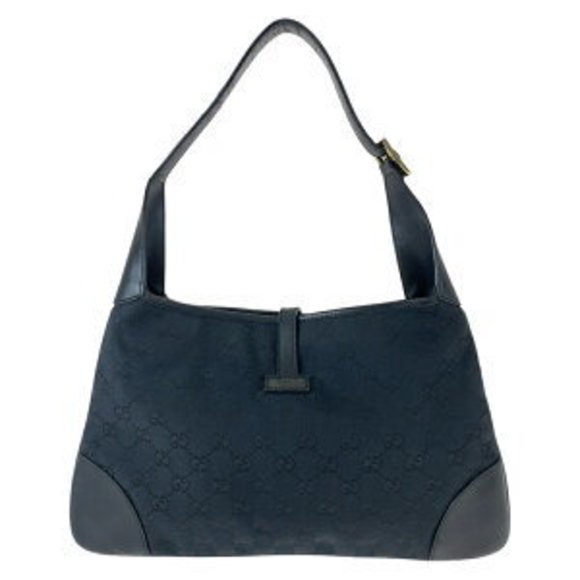 GUCCI Jackie Black GG Shoulder Bag - Picture 2 of 9